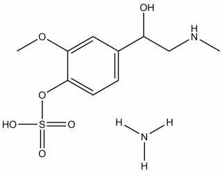 alpha,alpha,beta,beta-Metanephrine 4-(hydrogen sulfate)  ammonium salt